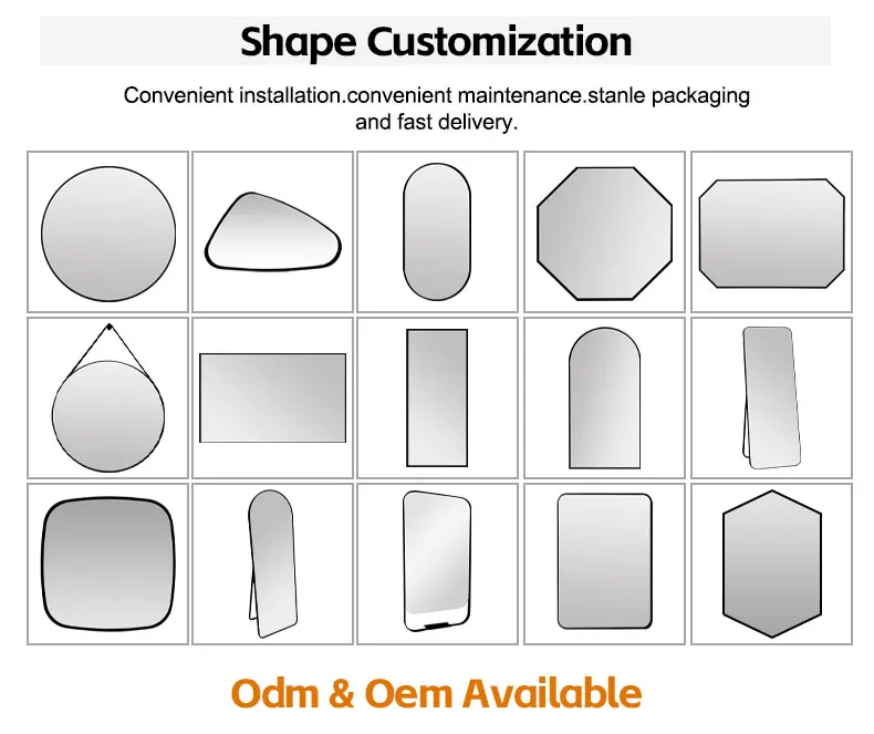 Wholesale Matte Black Aluminum Metal Frame 50 60 70 80Cm Toilet Mirror Bathroom Vanity Round Wall Mounted Bathroom Mirror