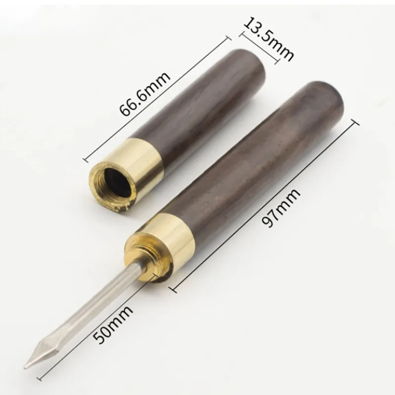 Ice Pick Stainless Steel Wooden Handle With Cover Bar Tools for Kitchen Bars