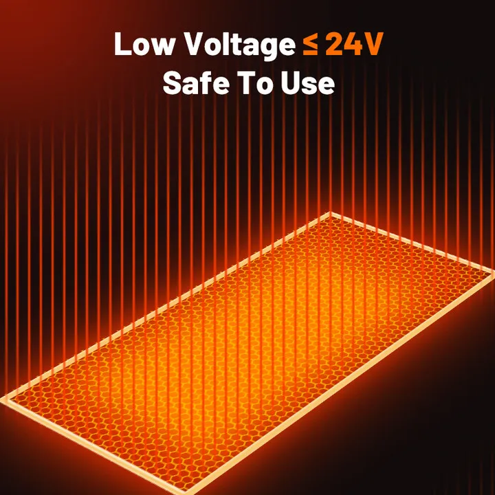 5v customized silicone rubber heater flexible heating mat with USB wire