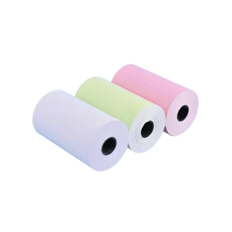 Cash Register Office Thermal Paper Rolls Carbonless NCR 2ply 3ply 76x70mm Roll From Foreversticker