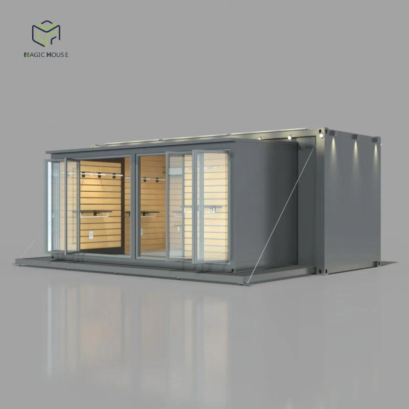 factory prefabricated mobile container shop a luxury smart flat pack movable prefab house with trailer you can travel it
