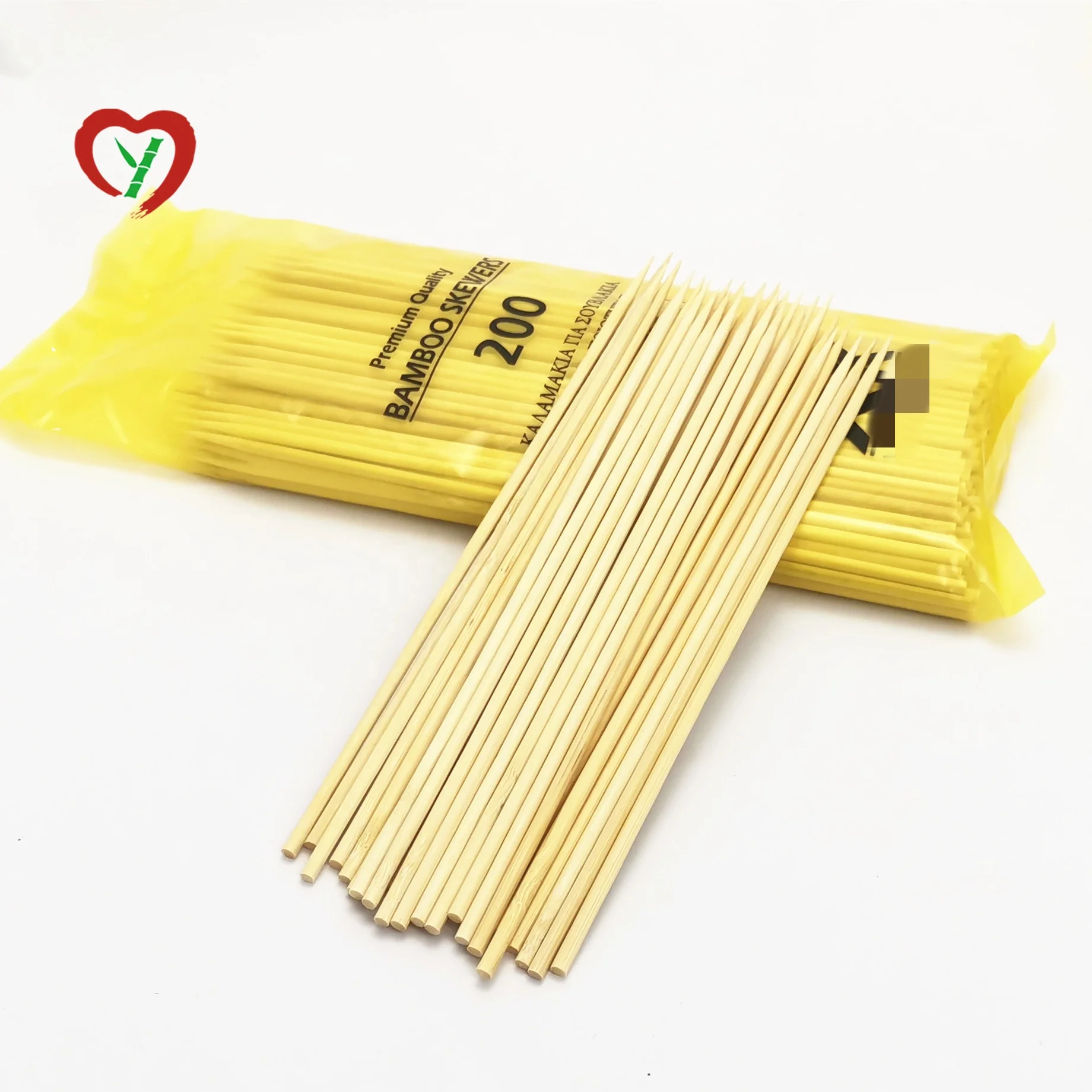 2020 Cheap Wholesale Natural Flat Bamboo SkewerBbqStick  Skewer  5mm 40cm