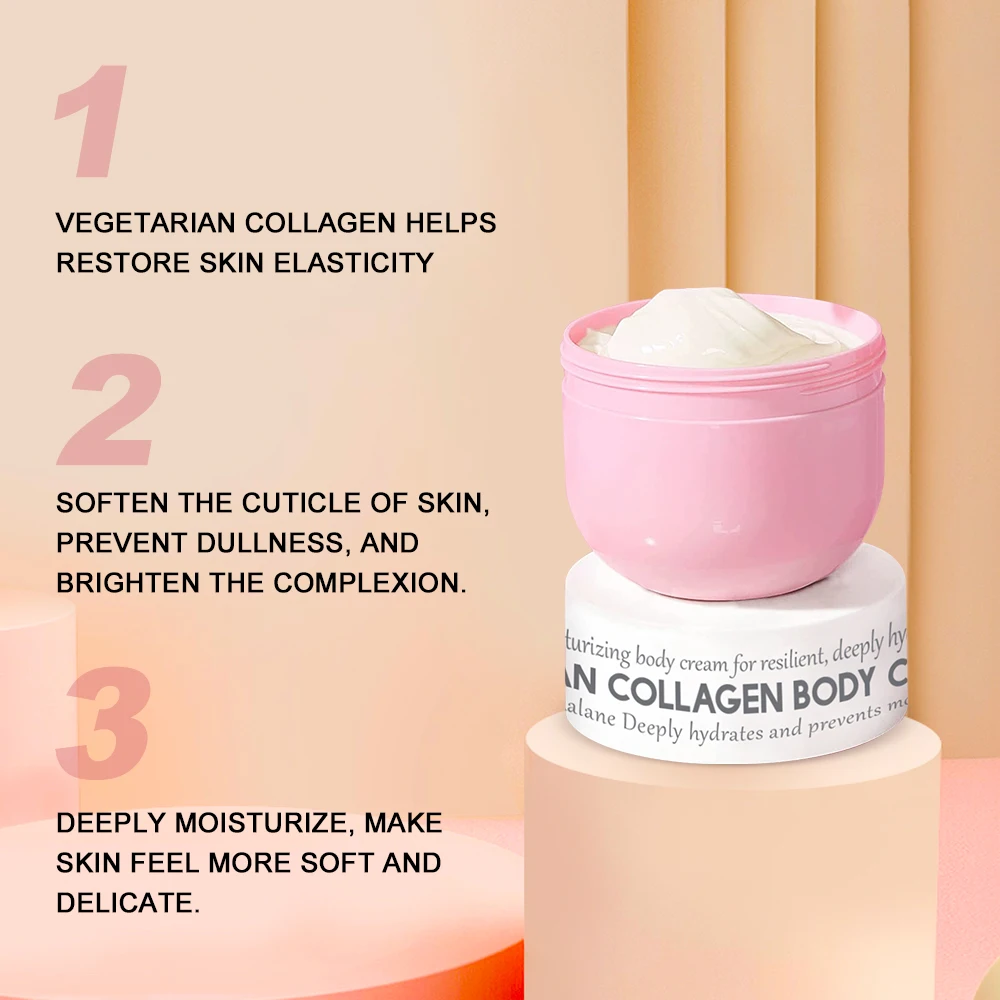 Private Label Organic High Quality Collagen Lotion Crema Blanqueadora De La Piel Whitening Body Cream