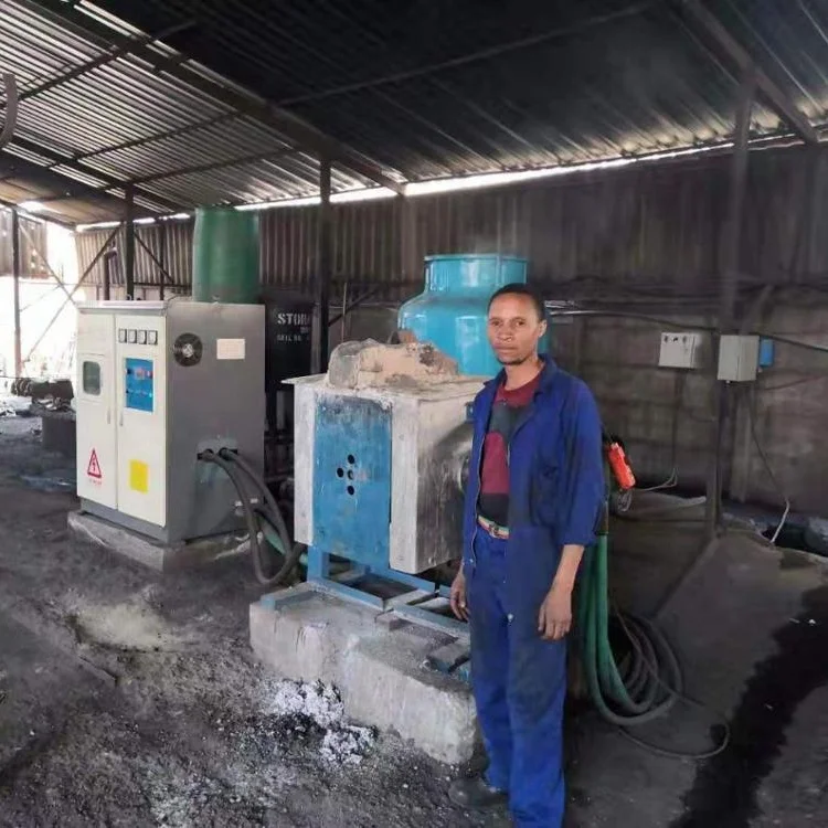 industrial electricity saving 100kg induction Furnace sale for melting metal