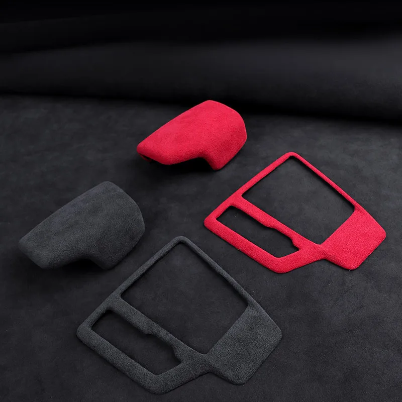 Ushilife Alcantara Car gear shifting knob lever cover and central control panel cover for Audi A4L A4 A5 S4 S5 RS4 RS5 Q5L SQ5