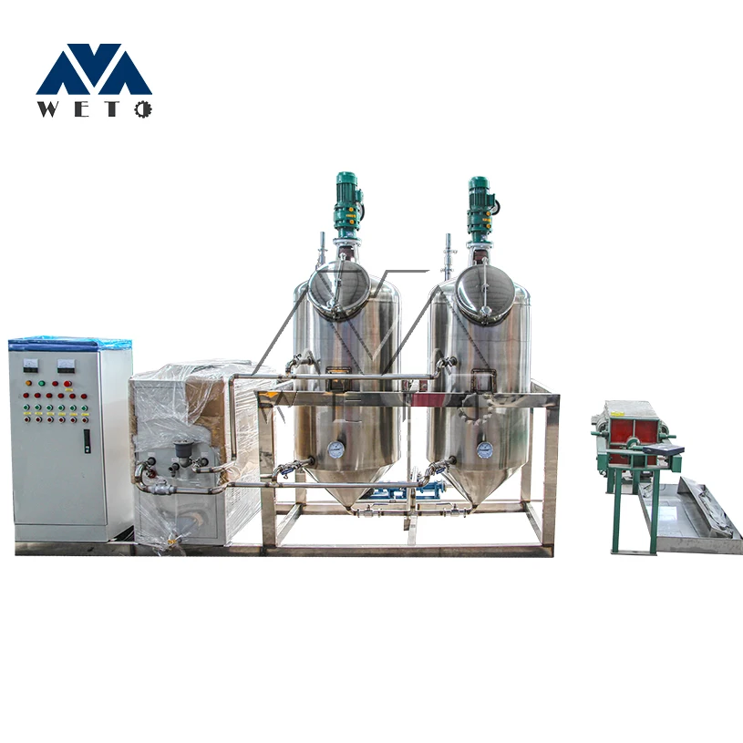 Small scale capacity edible complete set small palm oil processing machine palm oil refinery refining machine