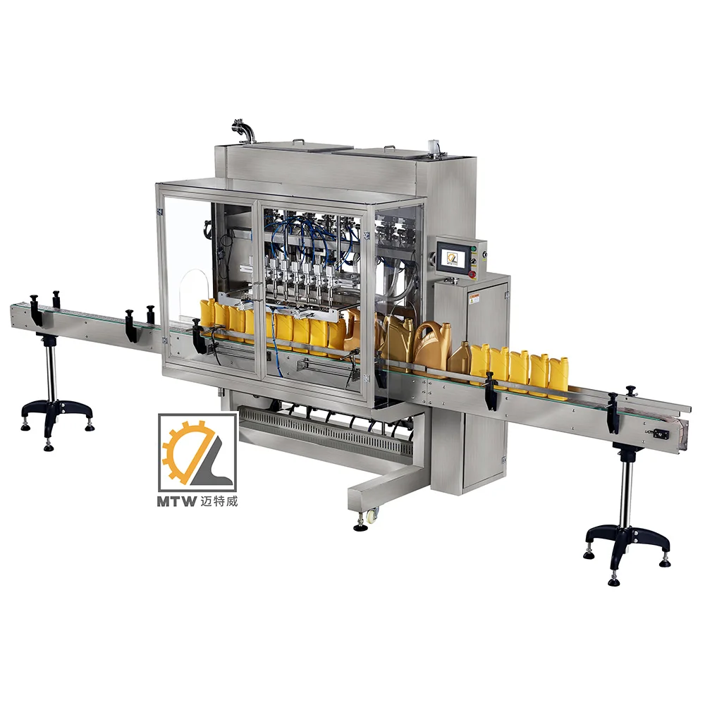 MTW Discount Automatic price brake oil Linear Type Engine Lube Bottle Filling Capping Machine