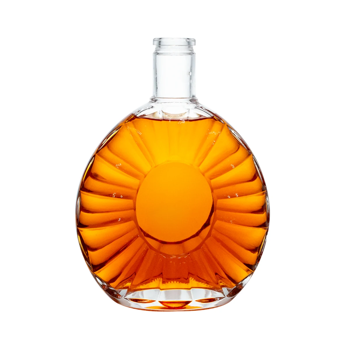 Premium Empty Alcohol Whiskey Glass bottles custom made xo glass spirit brandy bottles