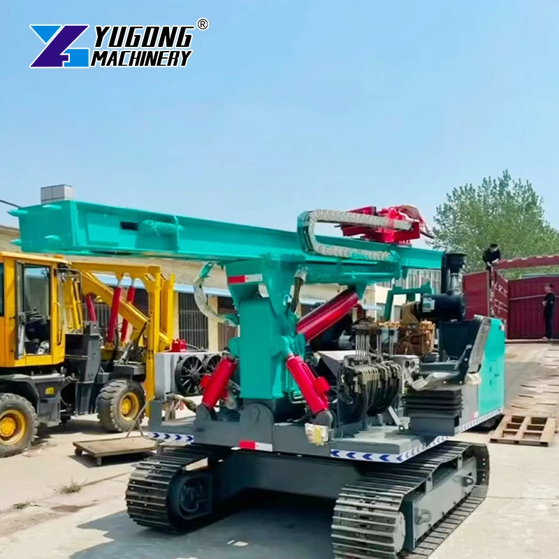 Luxury Cab Double-layer Radiator Tracked Pile Driver/Road Fence High-performance Piling Machine