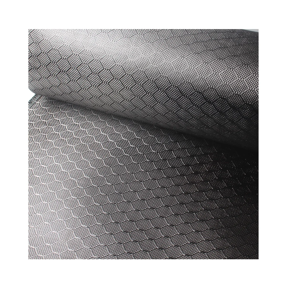 3K 240gsm Black Colour Hexagonal Carbon Fiber Fabric