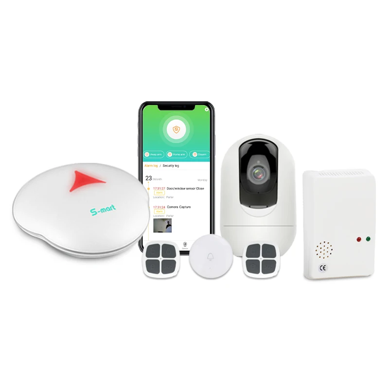 2021 new arrival Golden Security wifi wireless smart home system with security alarm functions