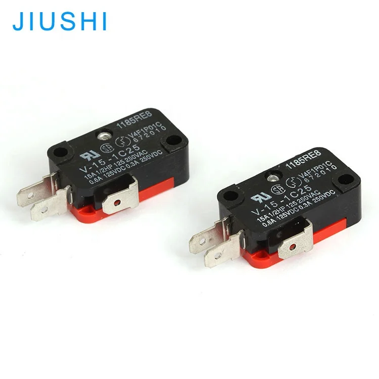 V-15-1C25 3 pins 15a 250v micro switch momentary limit switch 1NO 1NC
