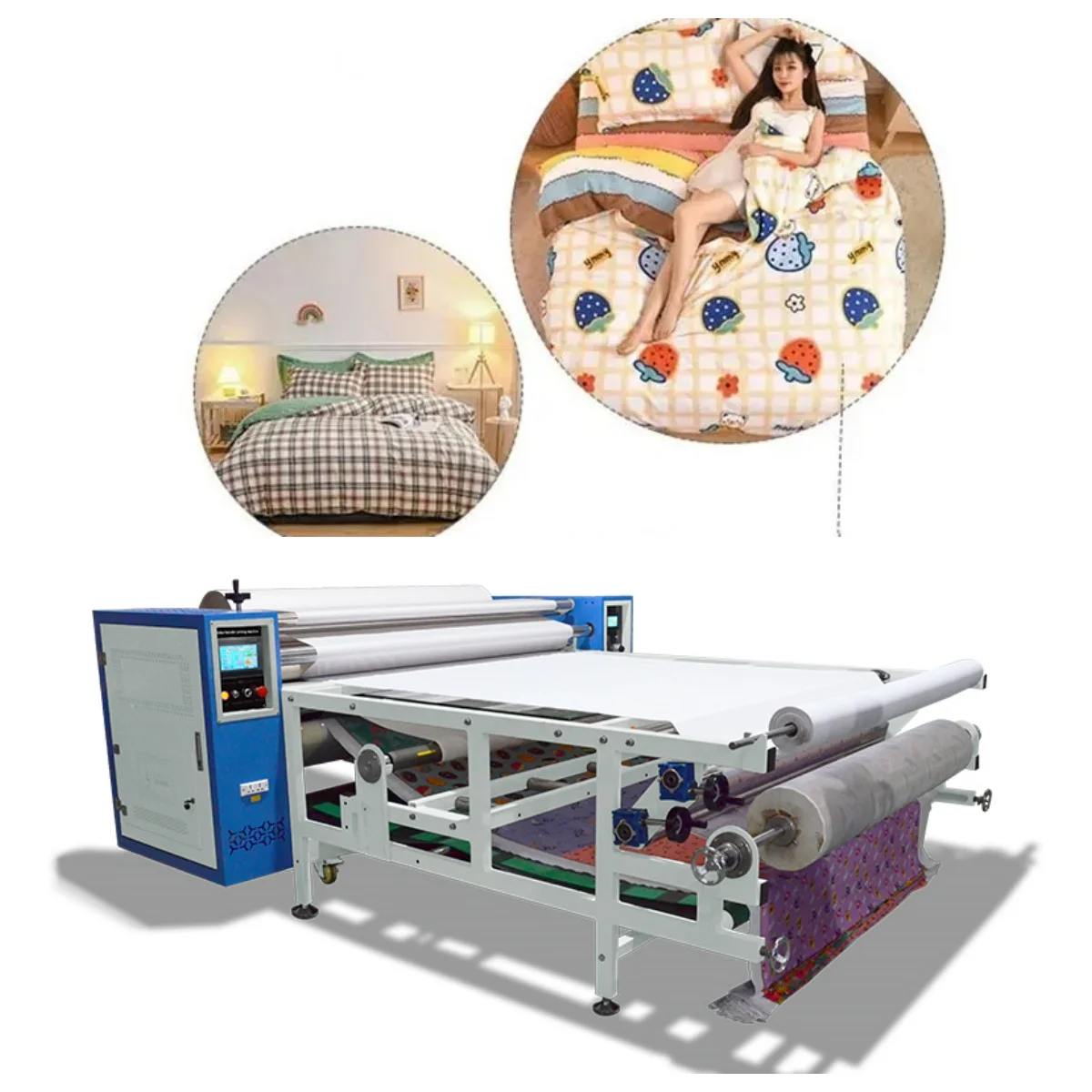 Blanket Auto Alignment Roller Transfer Press Machine Calendar  1.6m Fabric Print Machine Sublimadora Textil