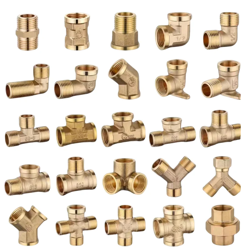 Water Pipe Copper Connector Water Brake Pipe Plumbing Brass Fittings