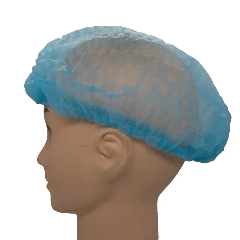 Medical Disposable PP Surgical Cap Doctor Bouffant Cap Non Woven  Mob Clip Cap