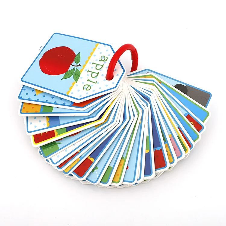 Custom Design Paper Memory Playing Game Card Custom Printed Educational Flash Cards with Window Box