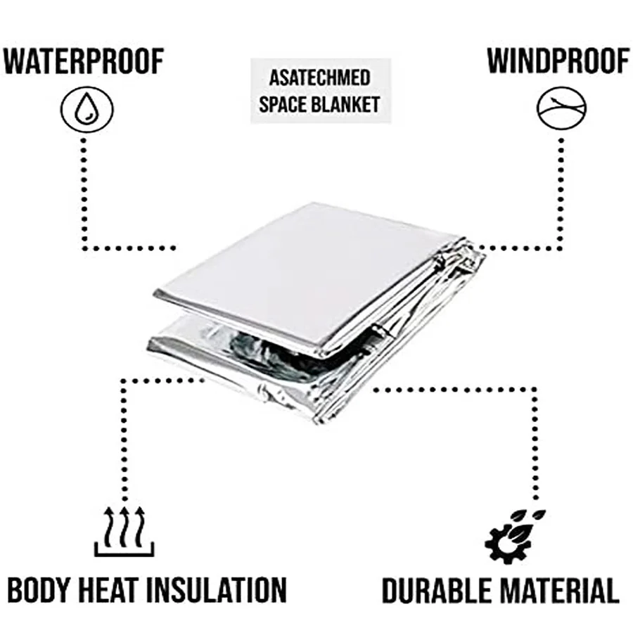 First Aid Rescue Promotion Outdoor Emergency Blanket Survival Wholesale Longer Emergency Fire Blankets Gold Foil Thermal Blanket