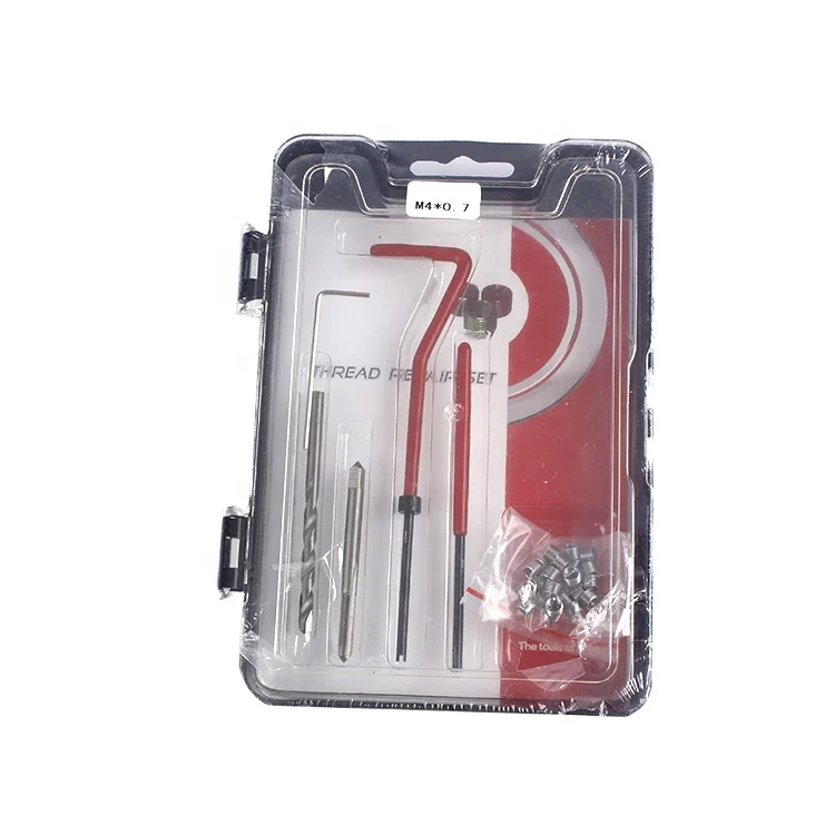 Most uesd types thread tools set metric 25pcs single thread repair kit to repair heli coil insert