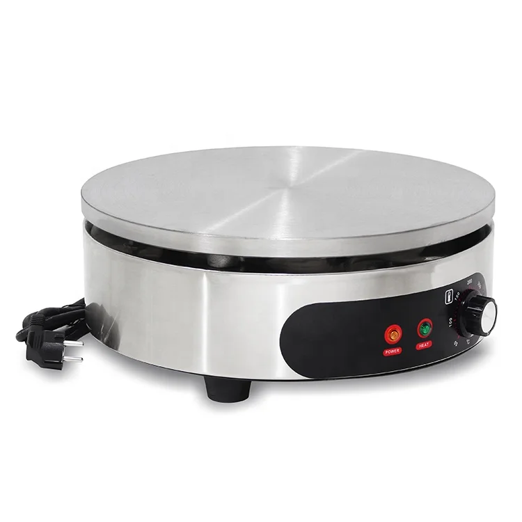 New Arrival Single Round Head 40CM Table Top Commercial Electric Crepe Machine for France