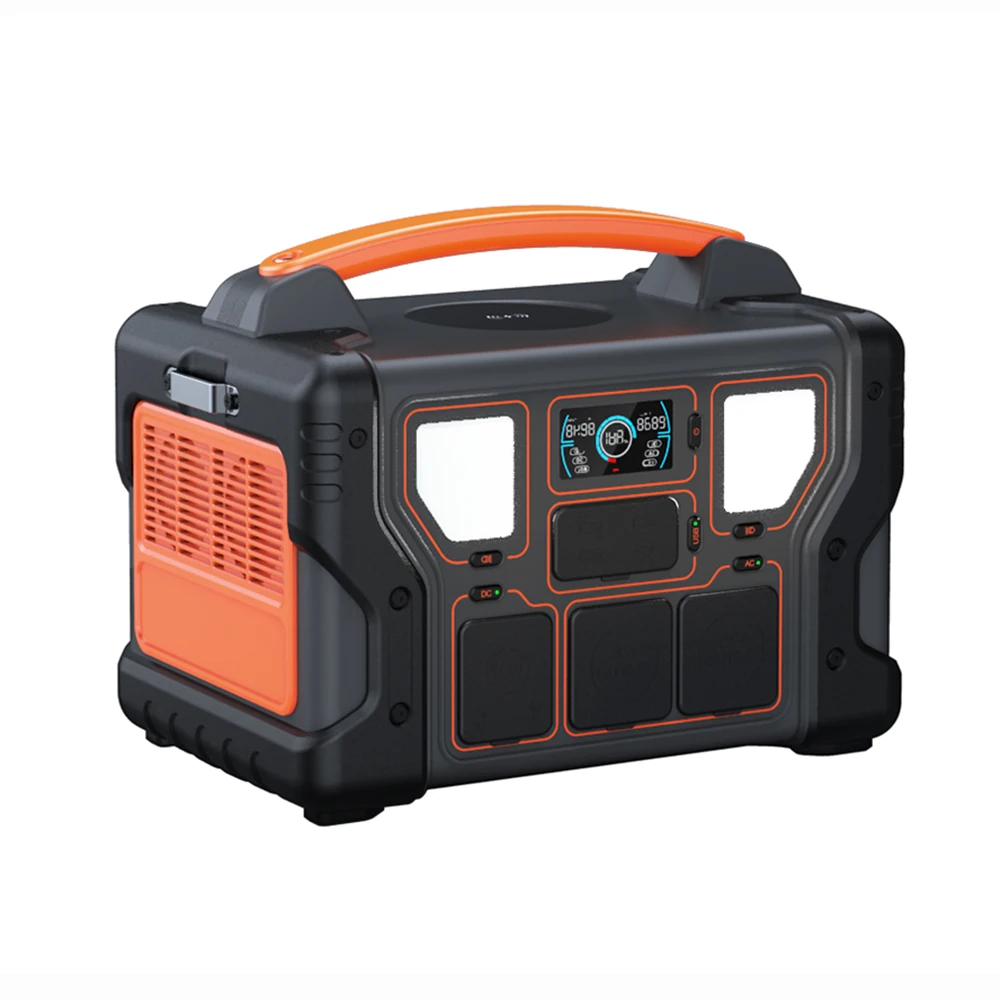 110 220 Volt Camping Home Solar Generator Waterproof 1200W UPS Portable Backup Battery Power Station With AC Outlet