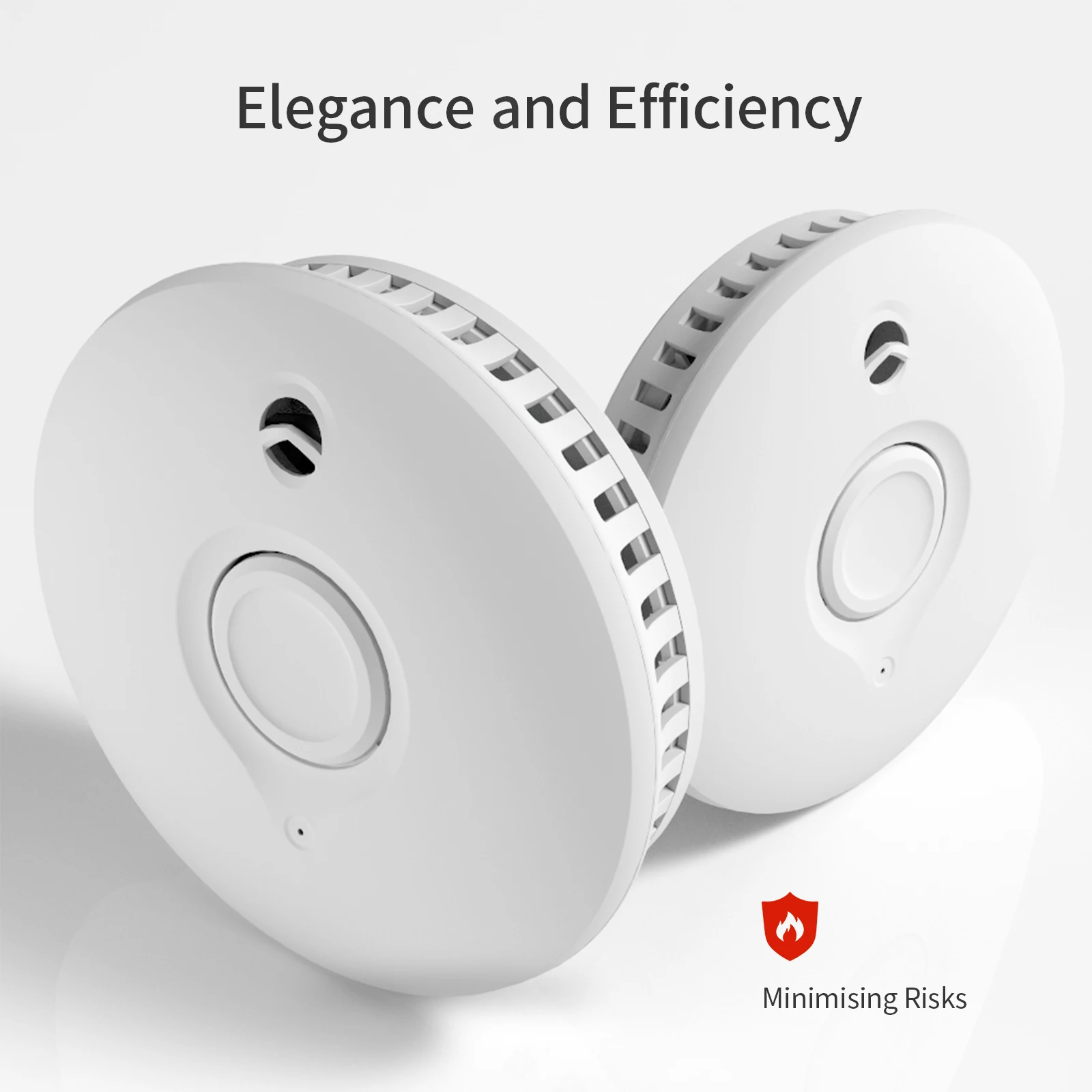 Standalone Battery Smoke Detector Fire Alarm Independent Alarm Detector 85db Sound Sensor 433mhz Products Installations