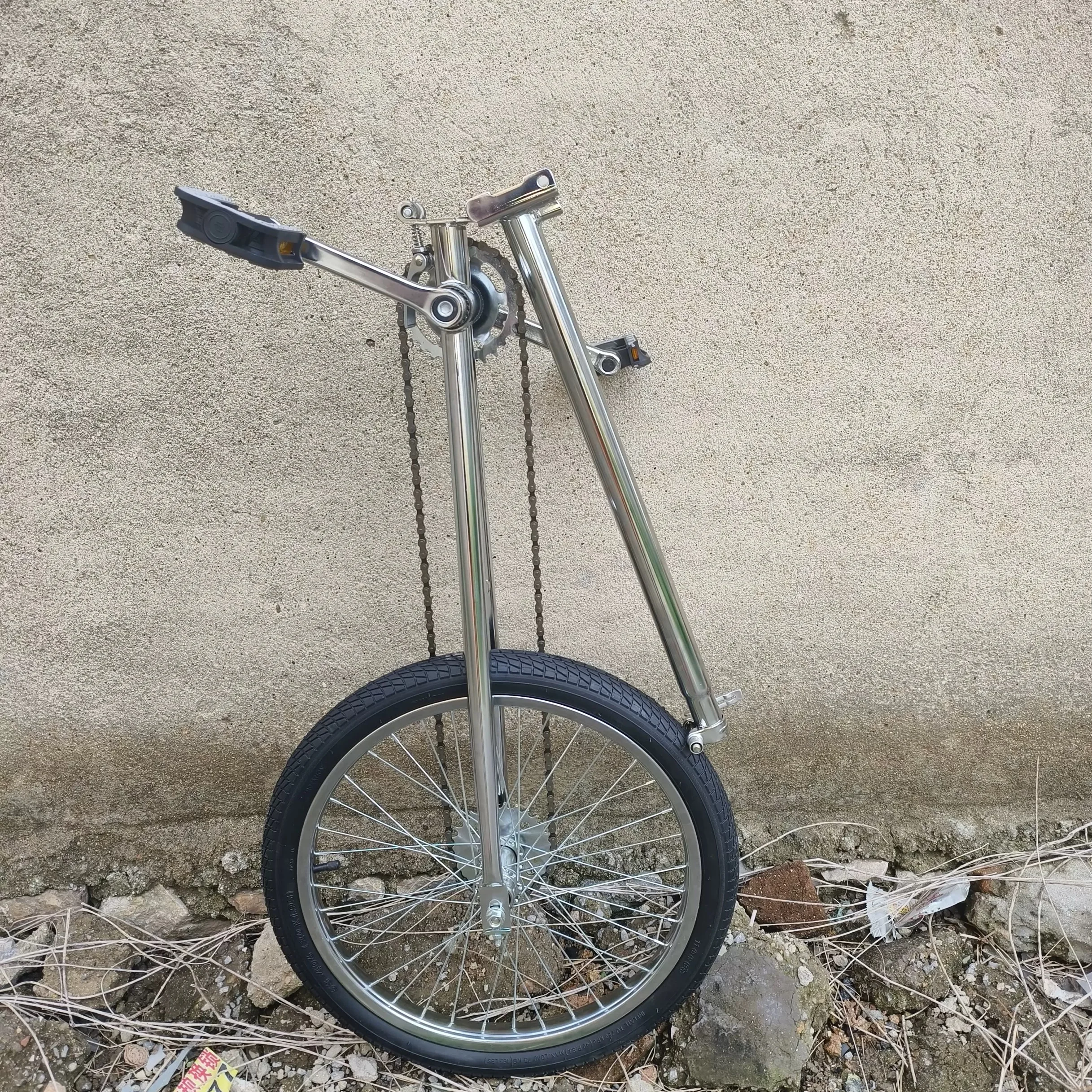 20 inch giraffe unicycle high-strength chrome-molybdenum steel frame acrobatics balance performance clown giraffe unicycle