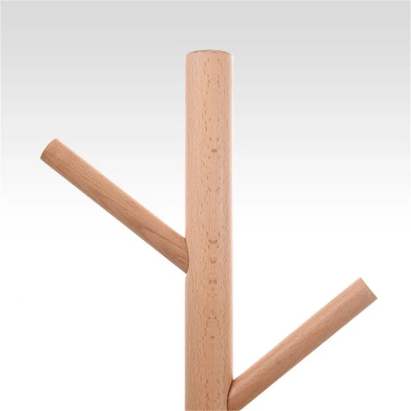 Custom solid wood simple rack practical triangular solid wood clothing rack