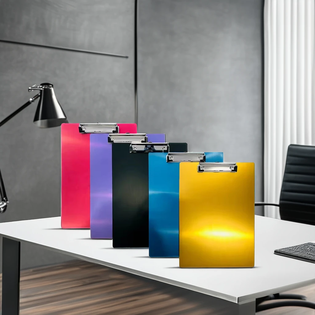 Custom Clipboard Metal Aluminum Office 12.5 x 9 White Color Folding Clipboard Pocket Clipboard Aluminum