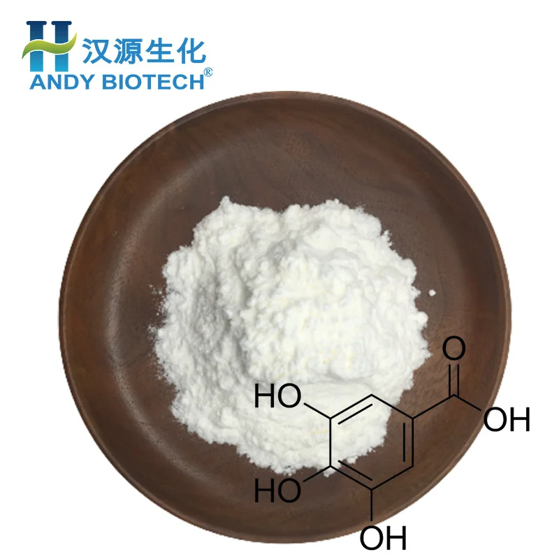Food Grade Galla Chinensis Extract Powder CAS No 149-91-7 99% white Anhydrous Gallic Acid Powder