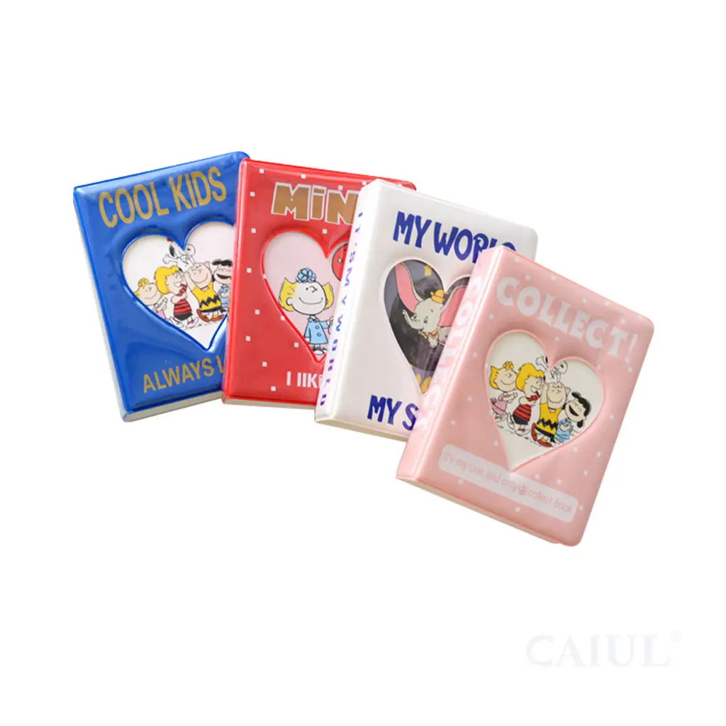 64 Pocket Custom pattern Kpop Photocard Holder Book PVC Waterproof Love Hollow photo album For Fujifilm instax Mini 11 Film