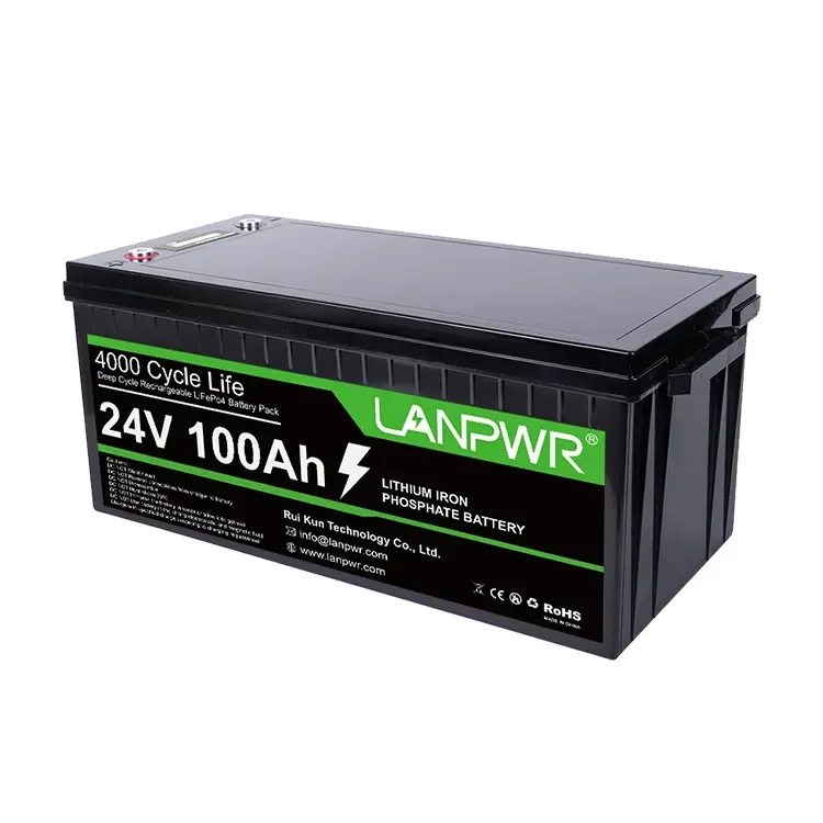 Cheap High Quality Lifepo4 100ah Lithium Iron Phosphate Storage Battery 24 Volt LANPWR Power Supply Germany Warehouse
