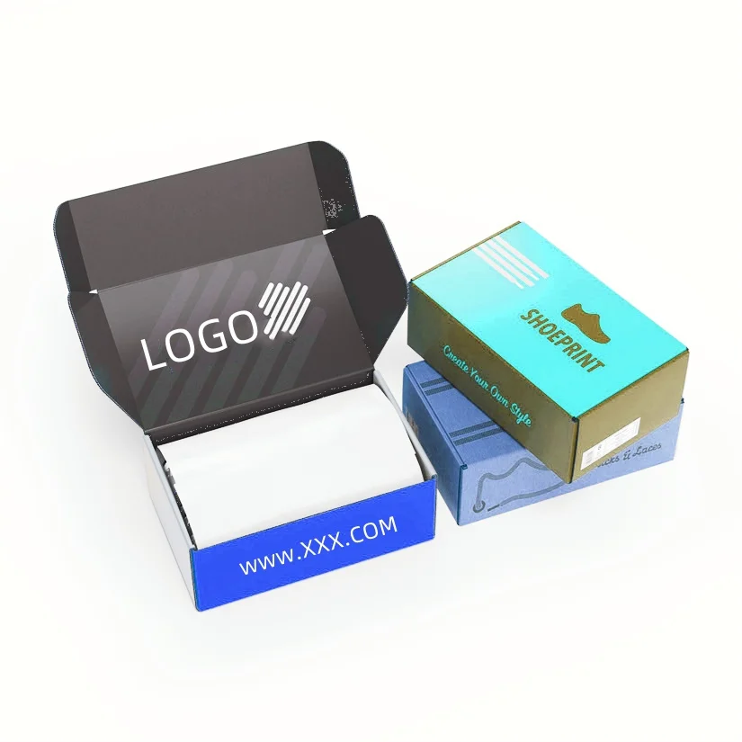 High Quality Cool Foldable Gift Shoes Box Shoe Box Custom Men Paper Shoe Packaging Box Cardboard
