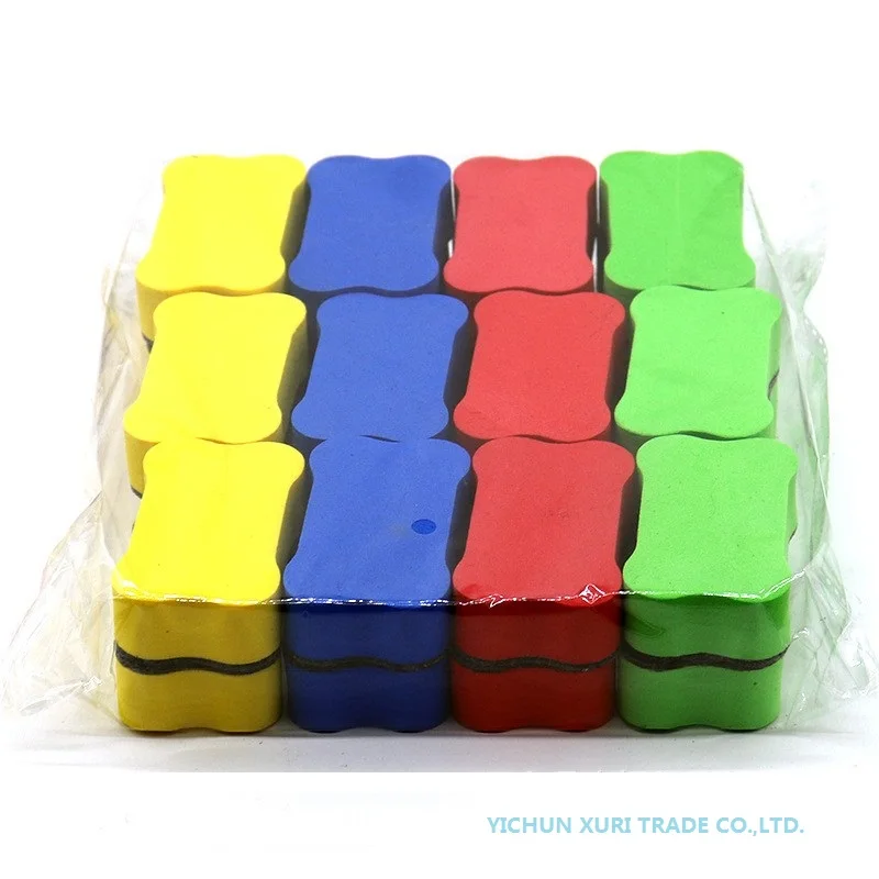 Оптовая продажа, ластик для белой доски, EVA, фетровая ткань, маленький ластик для костей