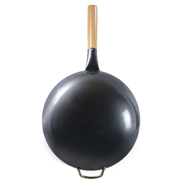 custom kitchen accessories health non-coating cooking wok cuisine iron fast food Fry pan