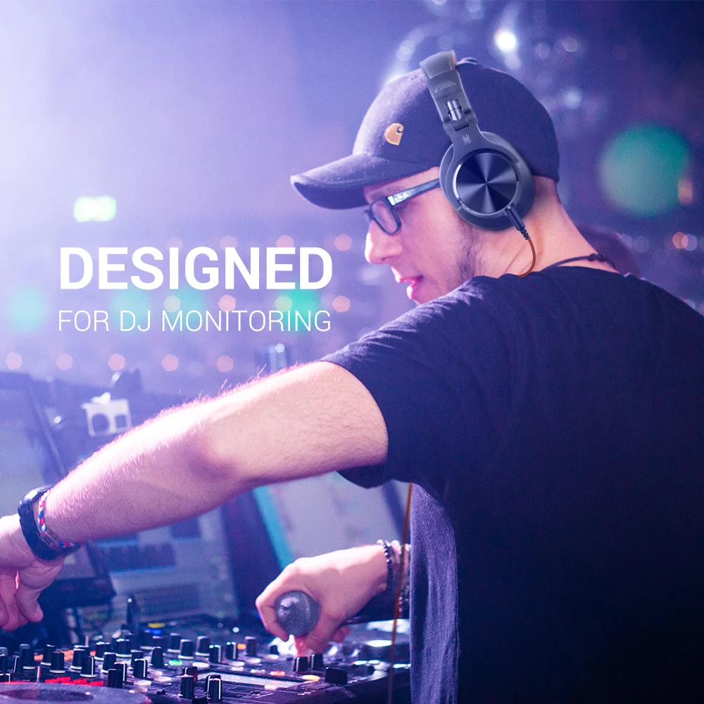 Oneodio A71 студийные Проводные DJ наушники с микрофоном стереонаушники Аудио гарнитура игровая для ПК PS4 Xbox One