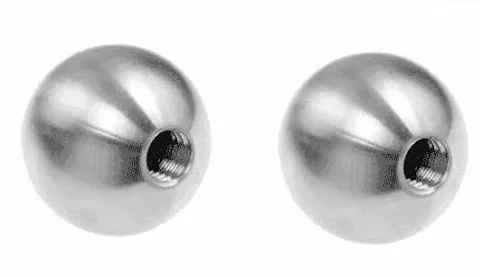 custom made Drilled Steel Ball metal spheres with threaded hole mid-length of the steel ball 60mm