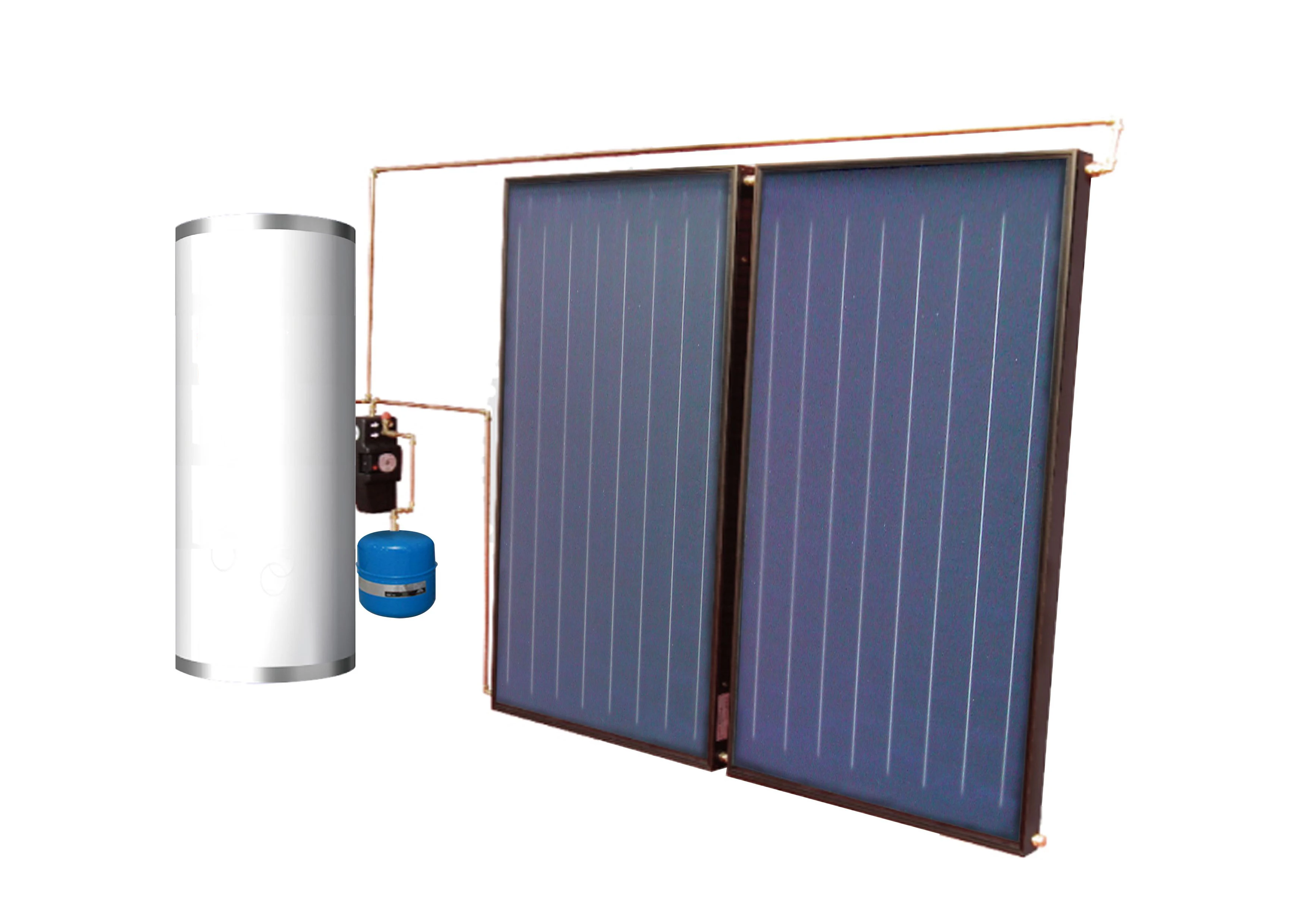 100 150 200 250 300 500 700 1000 2000 Rise High Pressure Solar Geyser Split Pressurized Solar Panel Hot Water Heating System