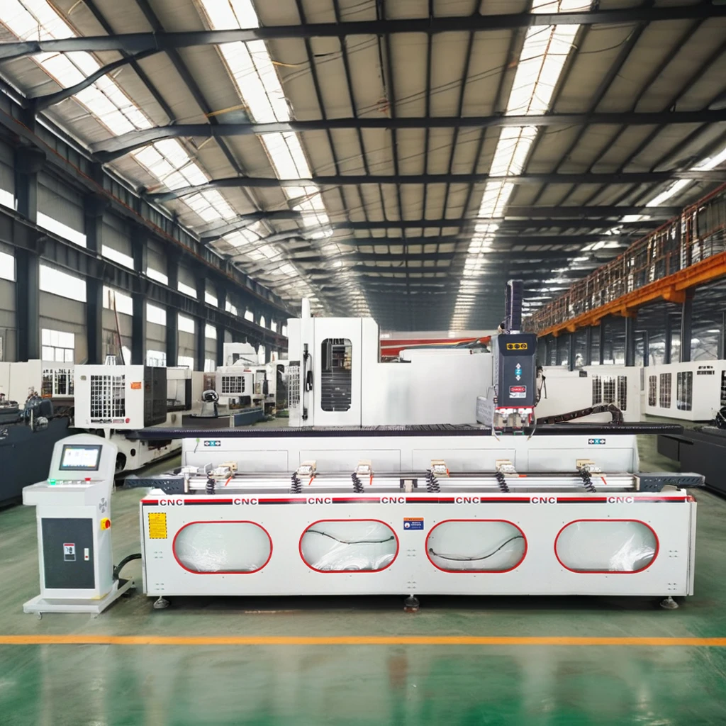 Aluminium Hole Cnc Drilling Machine Lock Chain Mortising Pvc Frame Equipment Milling Copy Router Window Door