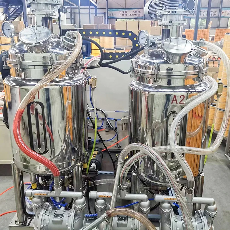 Factory Wholesale end PU glue Injection Machine For Heavy Duty Air Filters (double station)