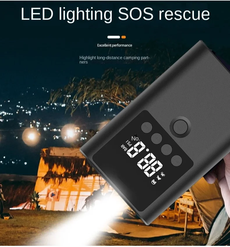 Multifunction Car Battery Booster Power Bank Charger Lithium Battery Pack 899800mah Portable Car Tyre Air Pump Jump Starter