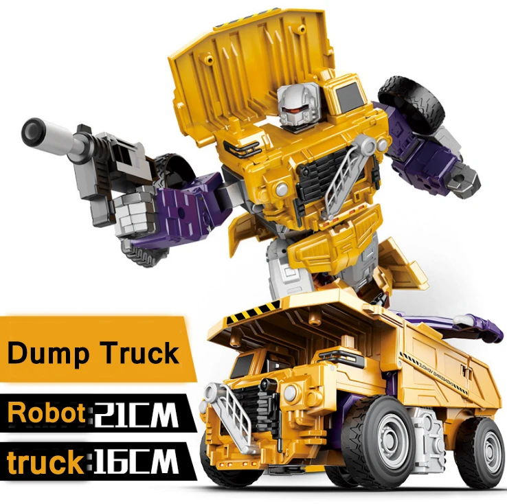 Plastic Diecas Transform Robot Toy Deformable Engineering Car Transformation Educational Gift For Kids