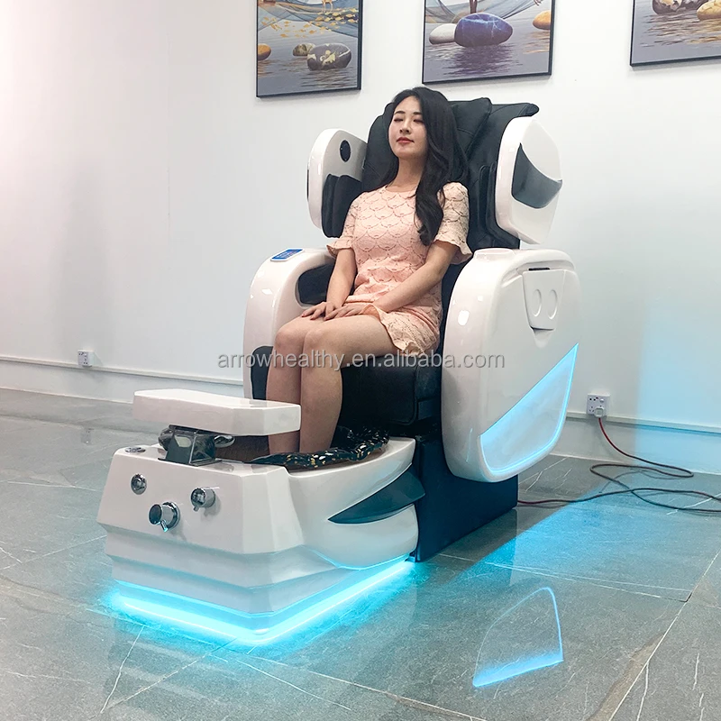 pedicure chair with manicure luxury pedicure spa massage chair for nail salon foot spa massage pedicure chair with basin