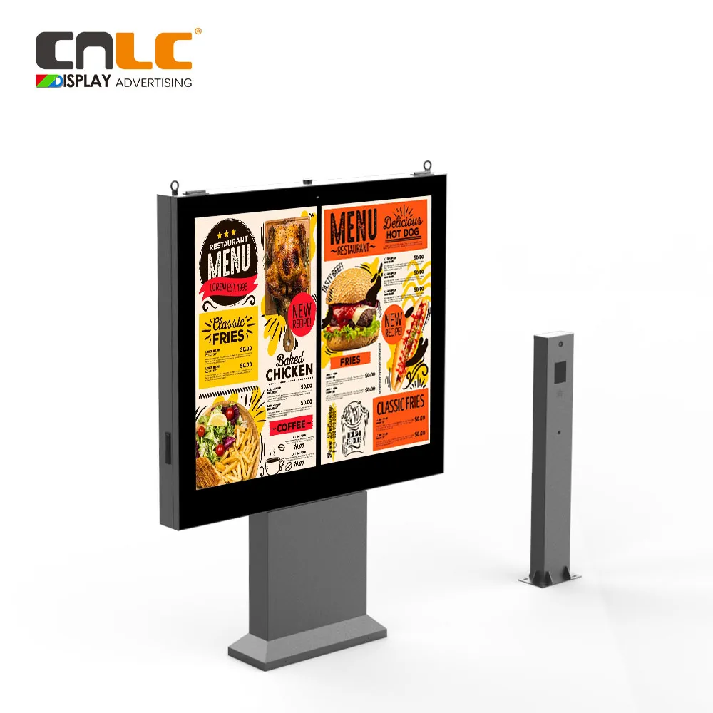 New digital menu boards: Waterproof Highbright LCD display with Self-Ording system