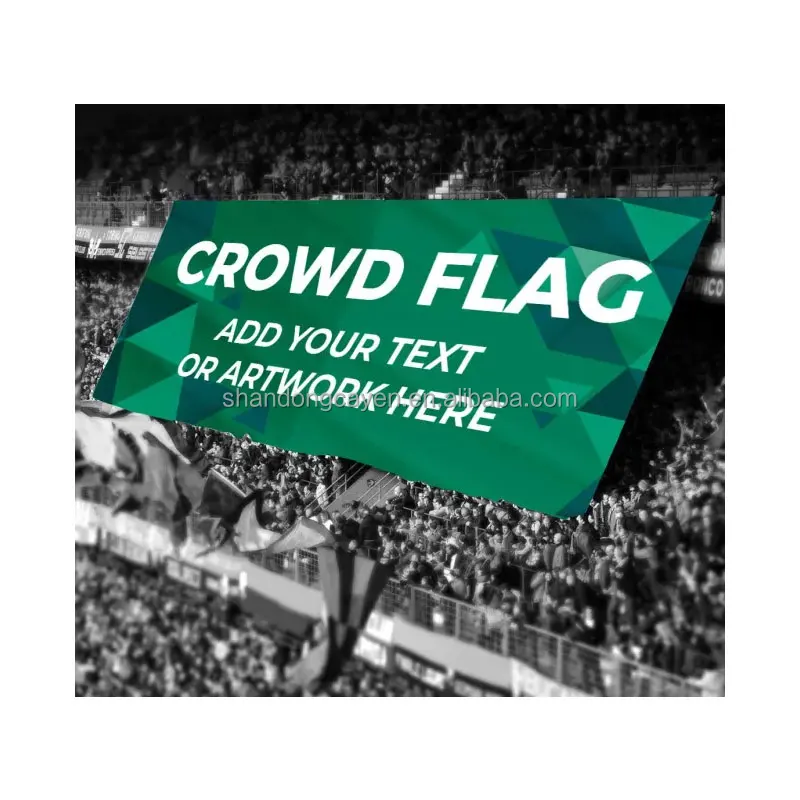 2024 Professional 100D Polyester Outdoor Large Size Digital Printed Custom Big Flags Stadium Sport Event Advertising Giant Flag