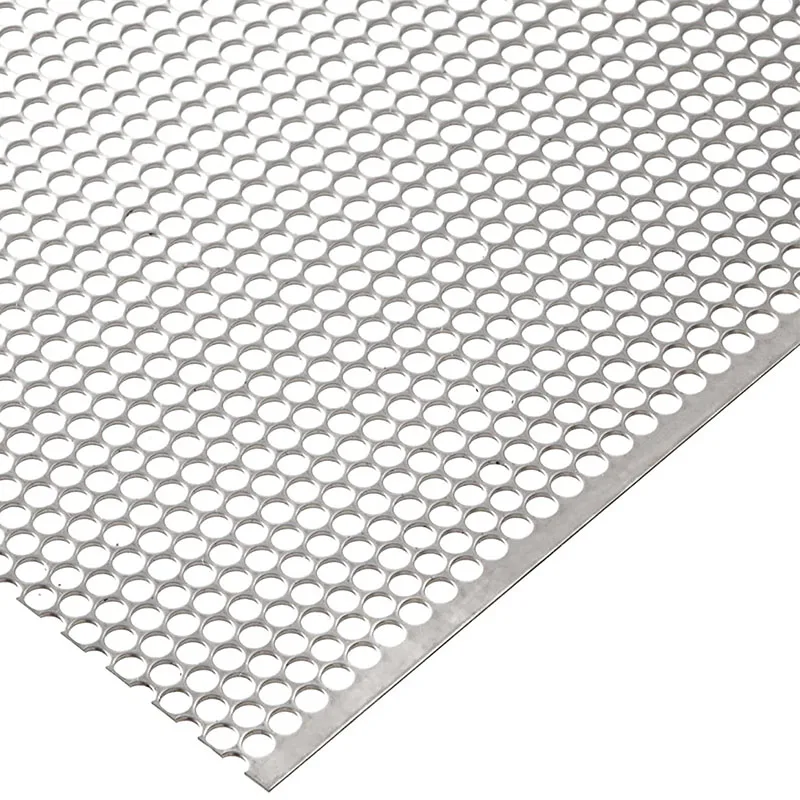 best price round hole long hole stainless steel flexible thin perforated metal sheet