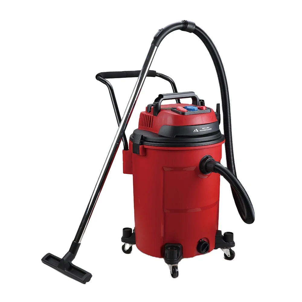 CE CB Custom Blower Synchronization Socket Powerful Suction 60L electronic Drum Wet and Dry Vacuum Cleaner with Wheel