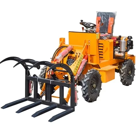 DC-904 Skid Steer Loader 4x4 Track Air Conditioner Hydraulic Cylinder DC Motor Pump PLC Core Small Loader Essential Features