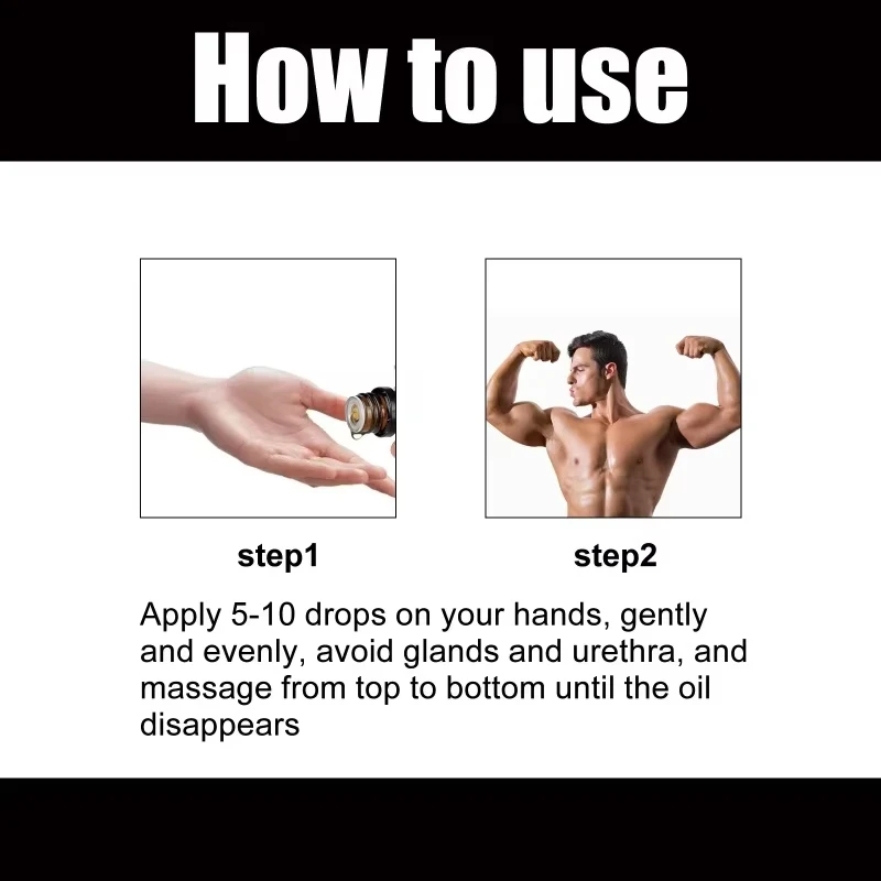 No Side Effect Giant Knotweed Essential Oil Men Body Care Massage Endurance Enhance Long Time Sex Power Oil Enlarge Oil For Men