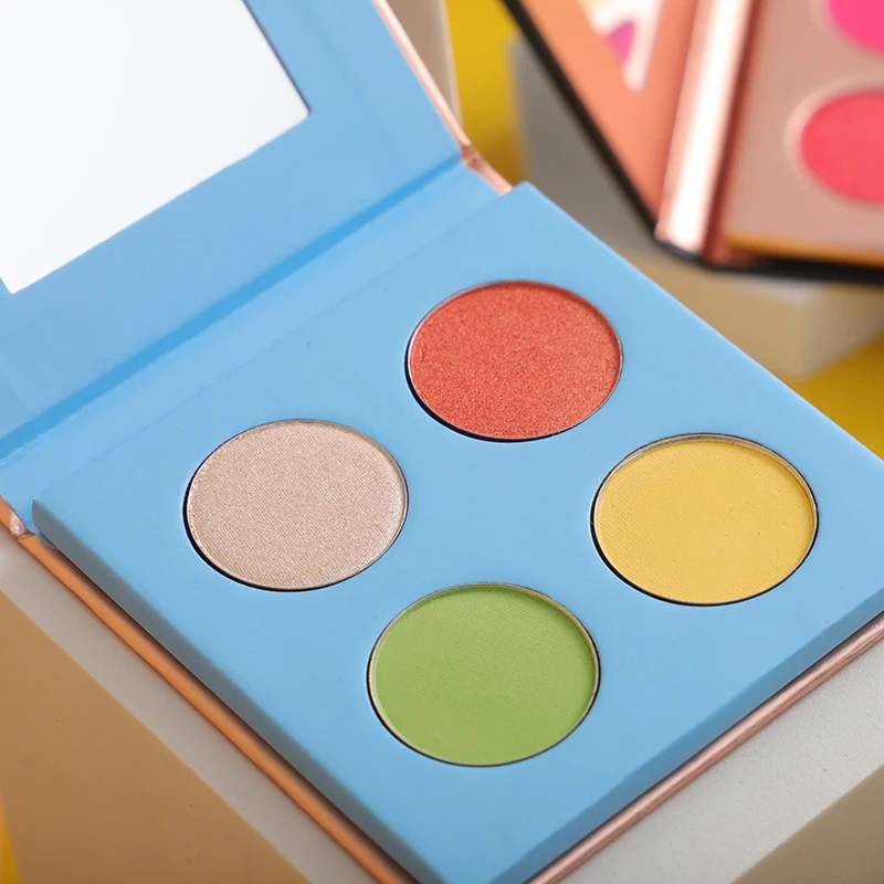 Newest Cosmetics paper eyeshadow palette heart shaped eyeshadow palette small eyeshadow palette