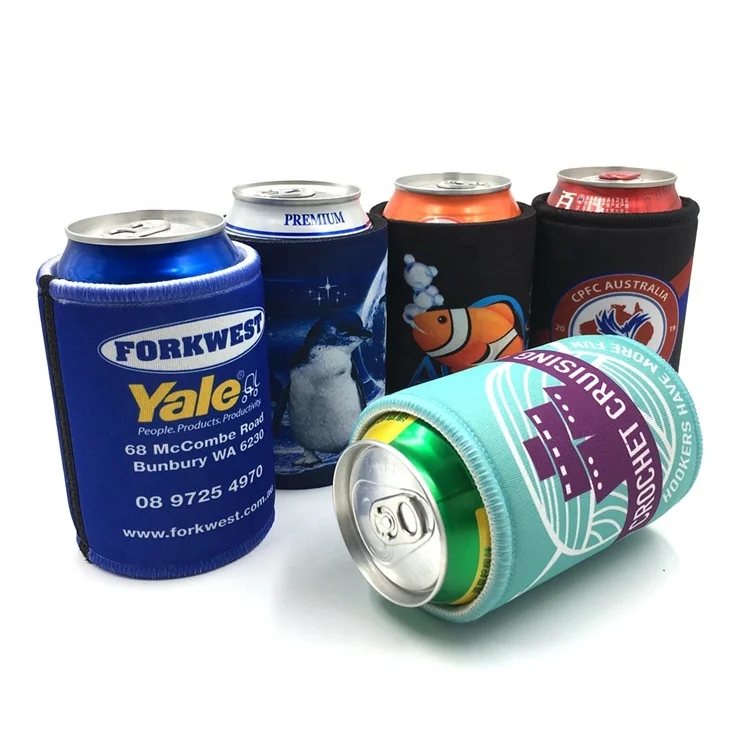 
12oz Custom Logo Printed Double Wall Insulation Can Cold Drink Can Cooler Sleeve with Base 